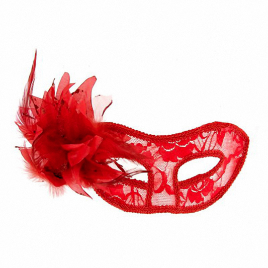 NOVA GIRL SEXTOYS : loup transparent dentelle rouge