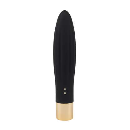 NOVA GIRL sextoys : vibromasseur Celestia rechargeable noir et doré