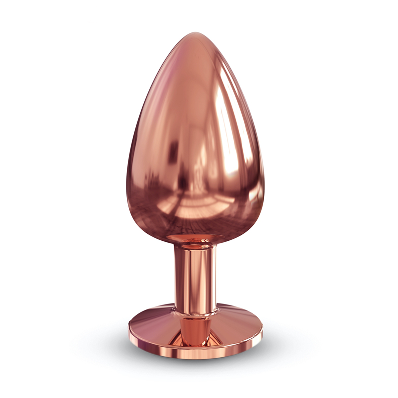 NOVQ GIRL sextoys : plug anal rose gold taille L