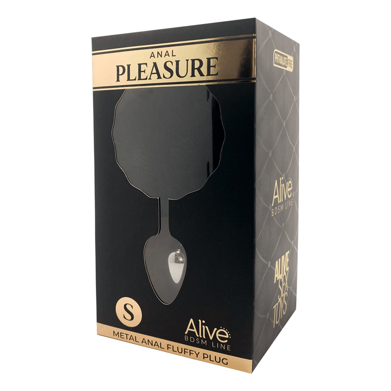 NOVA GIRL sextoys : plug anal queue ronde noire S