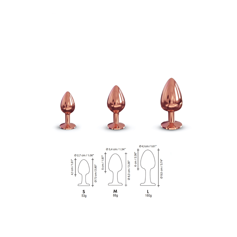 NOVA GIRL sextoys : plug anal rose gold Dorcel taille S