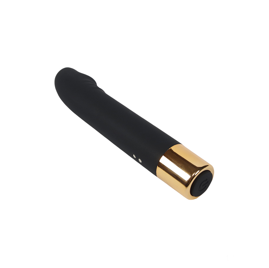 NOVA GIRL sextoys : vibromasseur Sirius rechargeable noir et doré