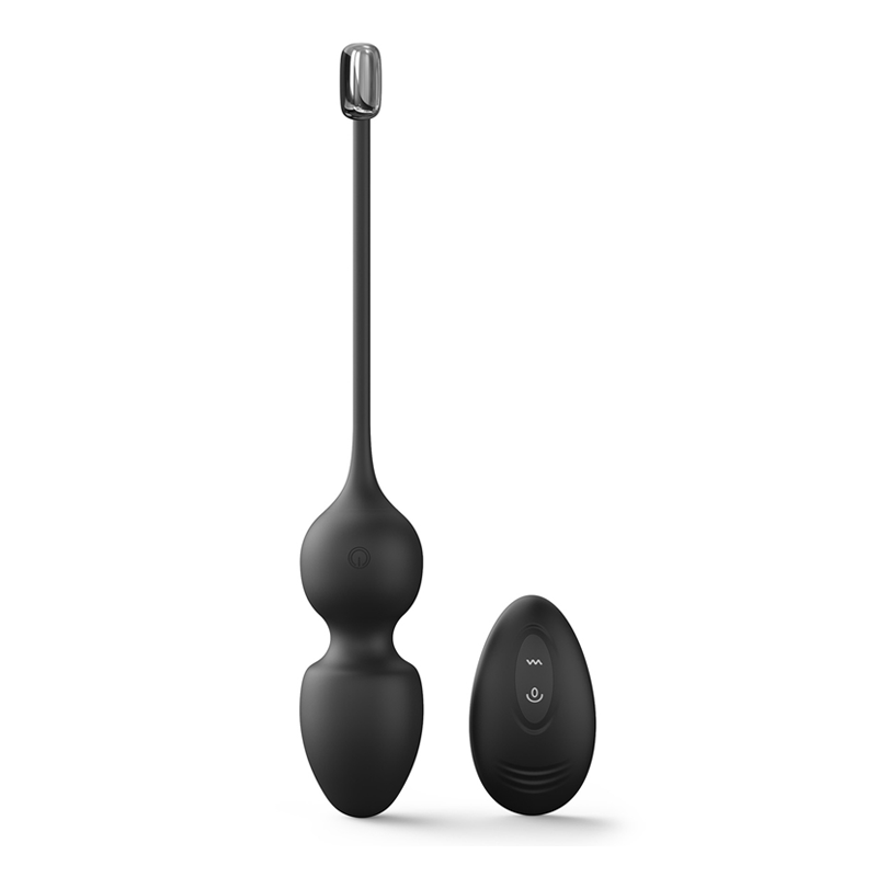 NOVA GIRL sextoys  : boule de geisha / kegel noir avec. télécommande DORCEL