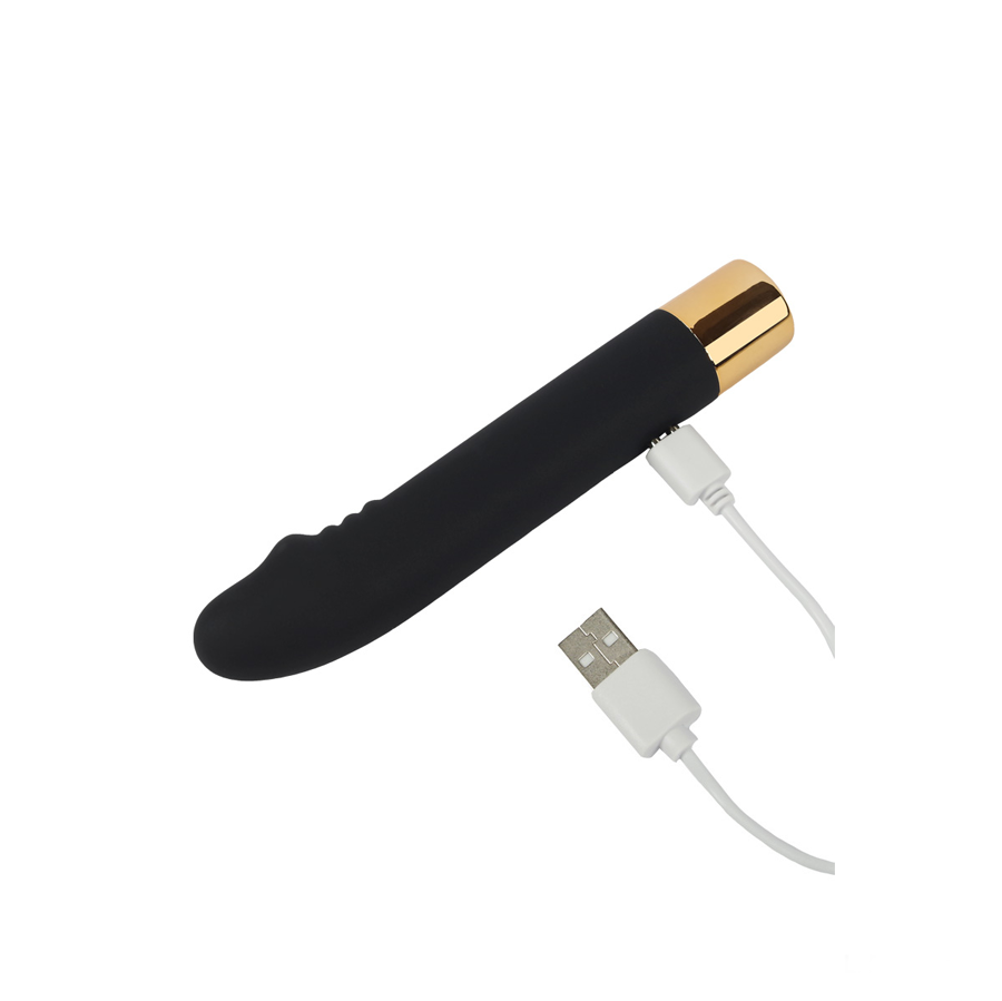 SEXTOYS NOVA GIRL - Vibromasseur Sirius rechargeable noir et or SEXTOYS NOVA GIRL - Vibromasseur Sirius rechargeable noir et or