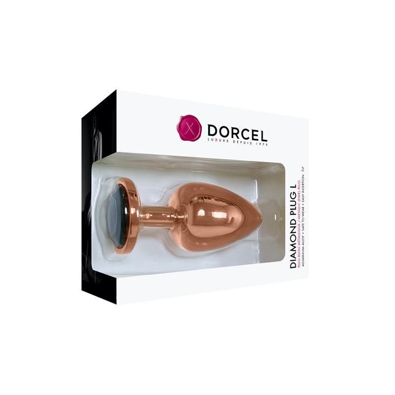 NOVQ GIRL sextoys : plug anal rose gold taille L