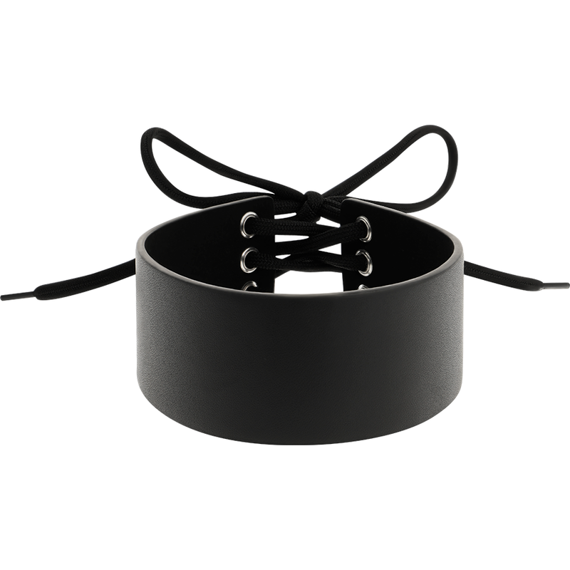 NOVA GIRL sextoys : collier ras de cou en cuir noir