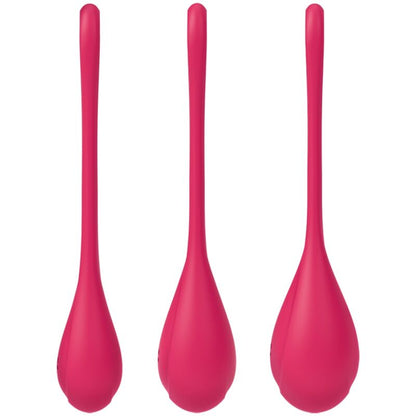 NOVA GIRL sextoys : lot de 3 boulets de Geisha Yoni Power 1 rouge Satisfyer