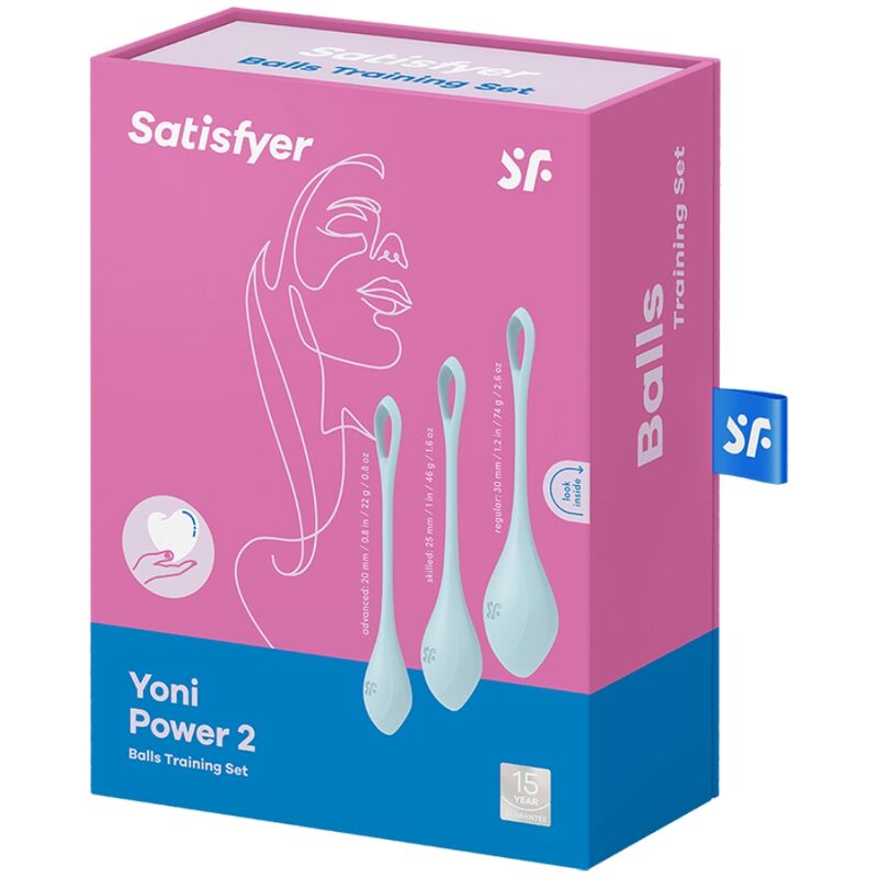 NOVA GIRL sextoys : lot de 3 boules de Geisha yoni power 2 bleu Satisfyer