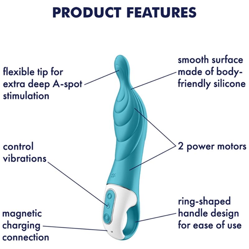 NOVQ GIRL sextoys : vibromasseur Amazing 2 turquoise Satisfyer