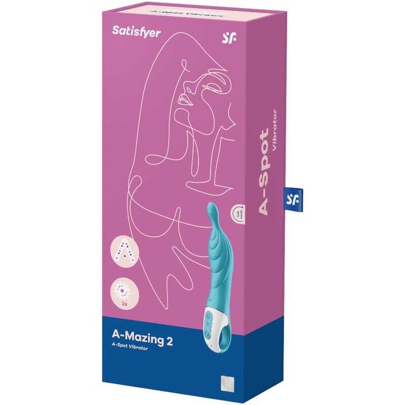 NOVQ GIRL sextoys : vibromasseur Amazing 2 turquoise Satisfyer