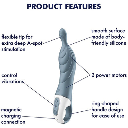 NOVQ GIRL sextoys : vibromasseur Anazing 2 gris Satisfyer