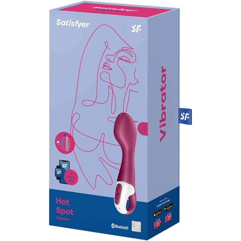 NOVA GIRL sextoys : vibromasseur Hot Spot rouge connecté Satisfyer