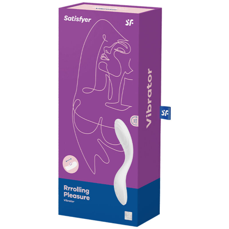 NOVQ GIRL sextoys : vibromasseur Rrrolling Pleasure Blanc Satisfyer