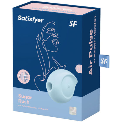 NOVA GIRL sextoys : stimulateur clitoridien Sugar rush 3 air pulsé bleu Satisfyer