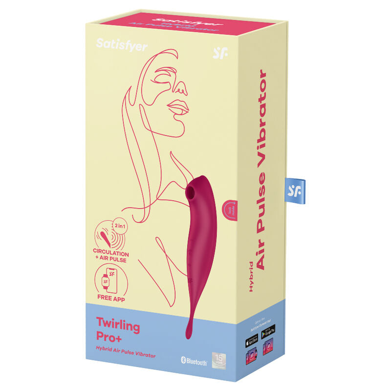 NOVA GIRL sextoys : stimulateur clitoridien Twirling Pro+ connecté rouge Satisfyer