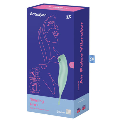 NOVA GIRL sextoys : stimulateur clitoridien Twirling Pro+ connecté vert Satisfyer