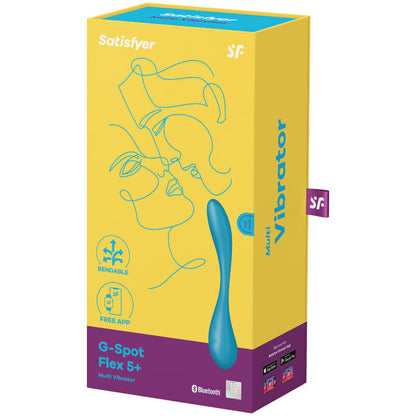 NOVA GIRL sextoys : vibromasseur point G Flex 5 connecté bleu Satisfyer