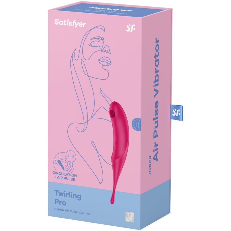 NOVA GIRL sextoys : stimulateur clitoridien Twirling Pro air pulsé rouge Satisfyer