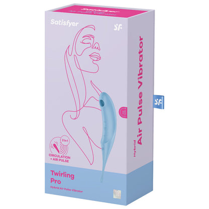 NOVA GIRL sextoys : stimulateur clitoridien Twirling Pro Air air pulsé bleu Satisfyer