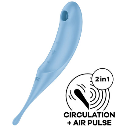 NOVA GIRL sextoys : stimulateur clitoridien Twirling Pro Air air pulsé bleu Satisfyer