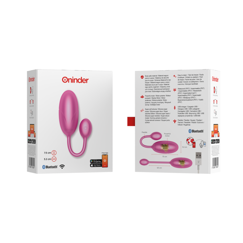 NOVA GIRL sextoys : oeuf vibrant rose avec application