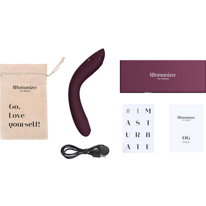 NOVA GIRL sextoys : vibromasseur OG point G et clitoris aubergine Womanizer