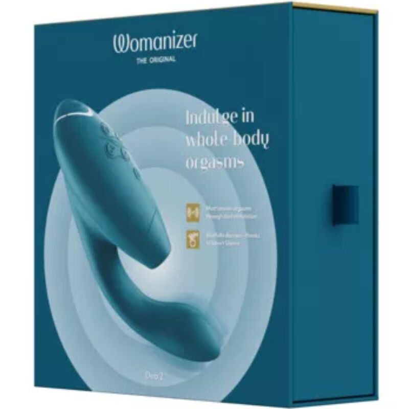 NOVA GIRL sextoys : vibromasseur duo 2 bleu canard Womanizer