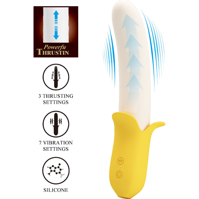 NOVA GIRL sextoys : vibromasseur multifonctions banane jaune