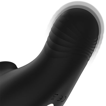 NOVA GIRL sextoys : stimulateur clitoridien 2 moteurs noir