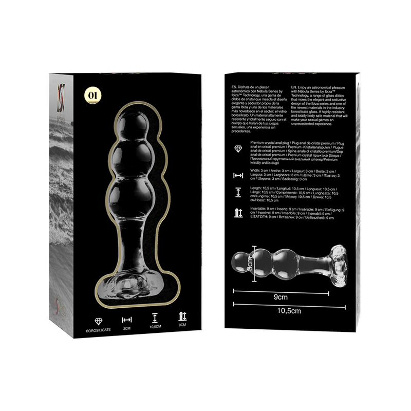 NOVA GIRL sextoys  : plug anal en verre