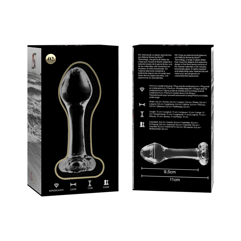 NOVA GIRL sextoys  : plug anal en verre