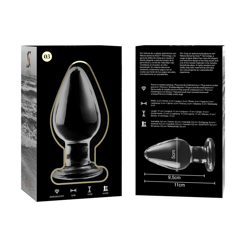 NOVA GIRL sextoys  : plug anal en verre