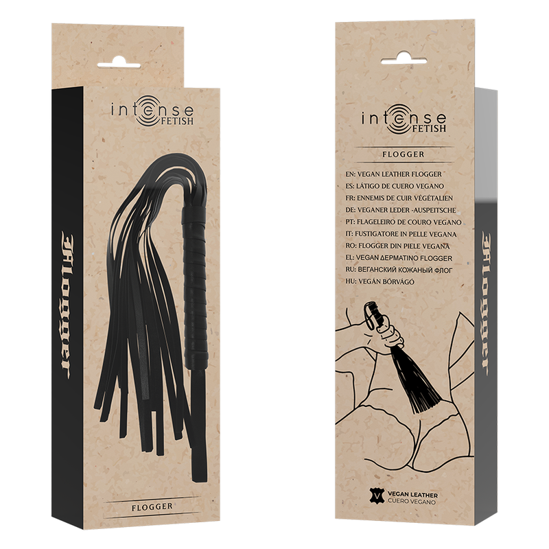 NOVA GIRL sextoys : fouet en cuir noir