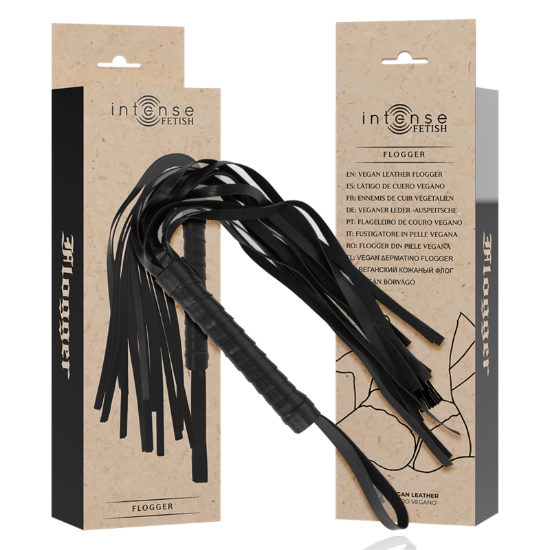 NOVA GIRL sextoys : fouet en cuir noir