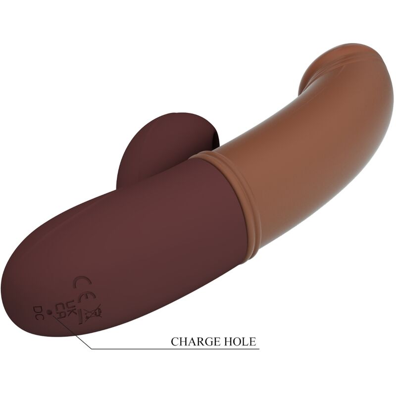 NOVA GIRL sextoys : vibromasseur point G et clitoris marron