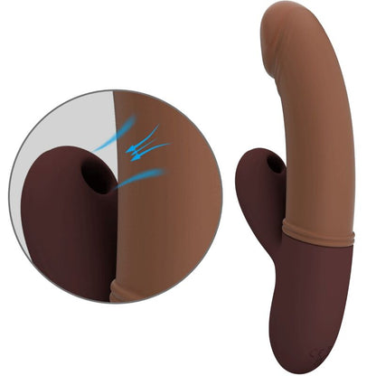 NOVA GIRL sextoys : vibromasseur point G et clitoris marron