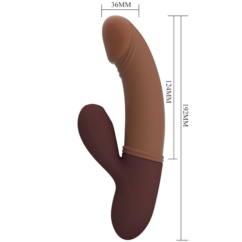 NOVA GIRL sextoys : vibromasseur point G et clitoris marron