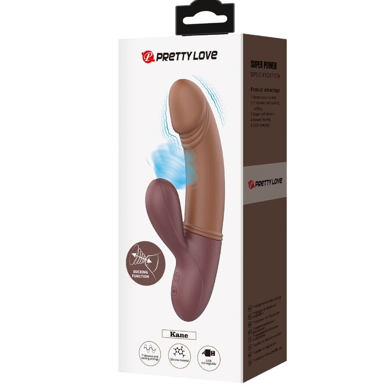 NOVA GIRL sextoys : vibromasseur point G et clitoris marron