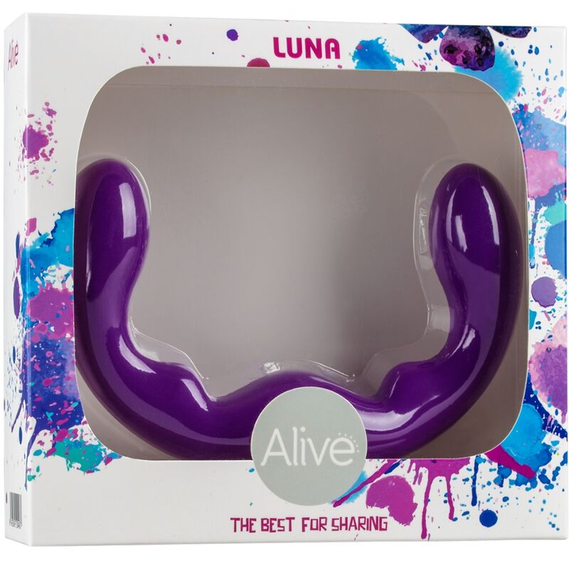 SEXTOYS NOVA GIRL : double gode silicone 25 cm violet