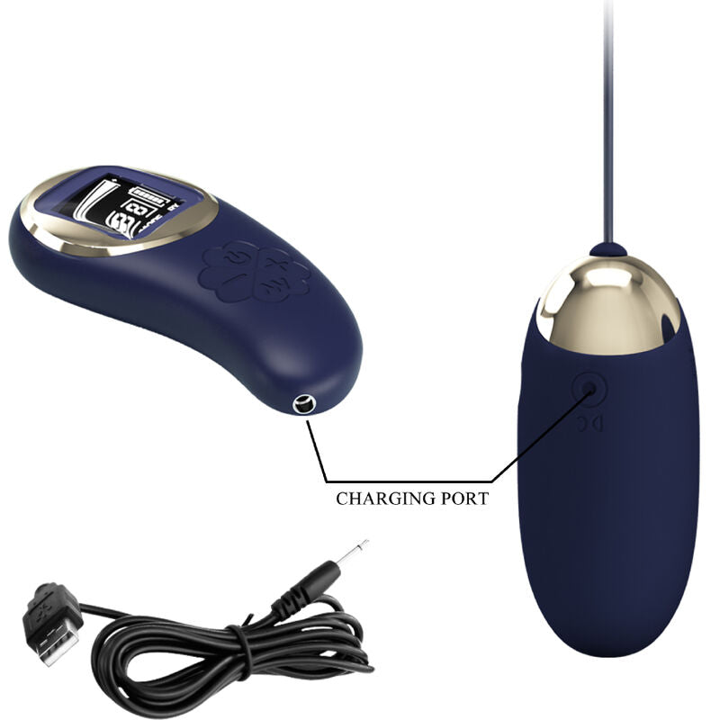 NOVA GIRL sextoys - oeuf vibrant multi-vitesse rechargeable avec télécommande bleu