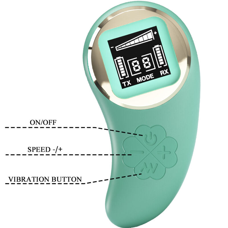 NOVA GIRL sextoys : oeuf vibrant multi-vitesse rechargeable avec télécommande vert