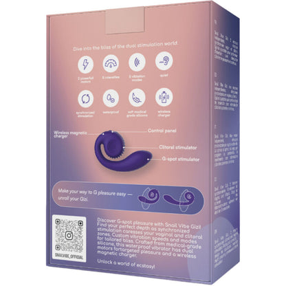 NOVA GIRL sextoys : vibromasseur Snail double stimulation violet