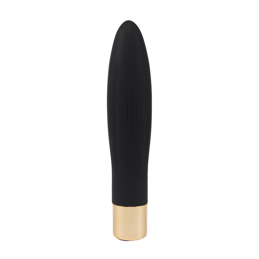 NOVA GIRL sextoys : vibromasseur Celestia rechargeable noir et doré