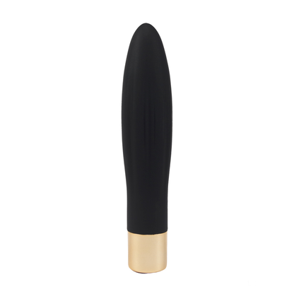 NOVA GIRL sextoys : vibromasseur Celestia rechargeable noir et doré