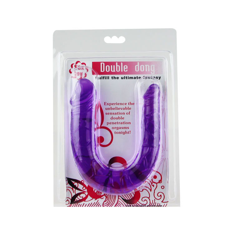 NOVA GIRL SEXTOYS : double gode gélatine 29 cm violet