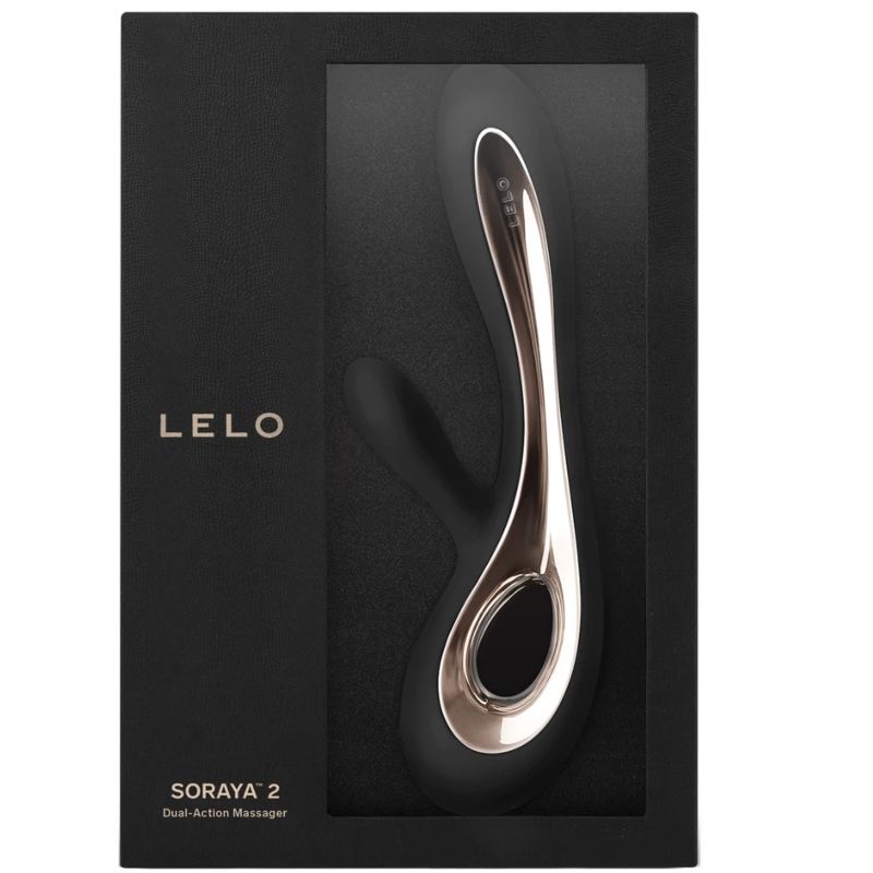 NOVA GIRL sextoys : vibromasseur lapin Soraya 2 noir Lelo