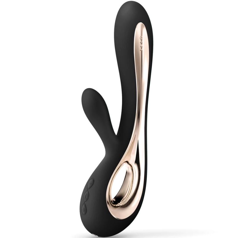 NOVA GIRL sextoys : vibromasseur lapin Soraya 2 noir Lelo