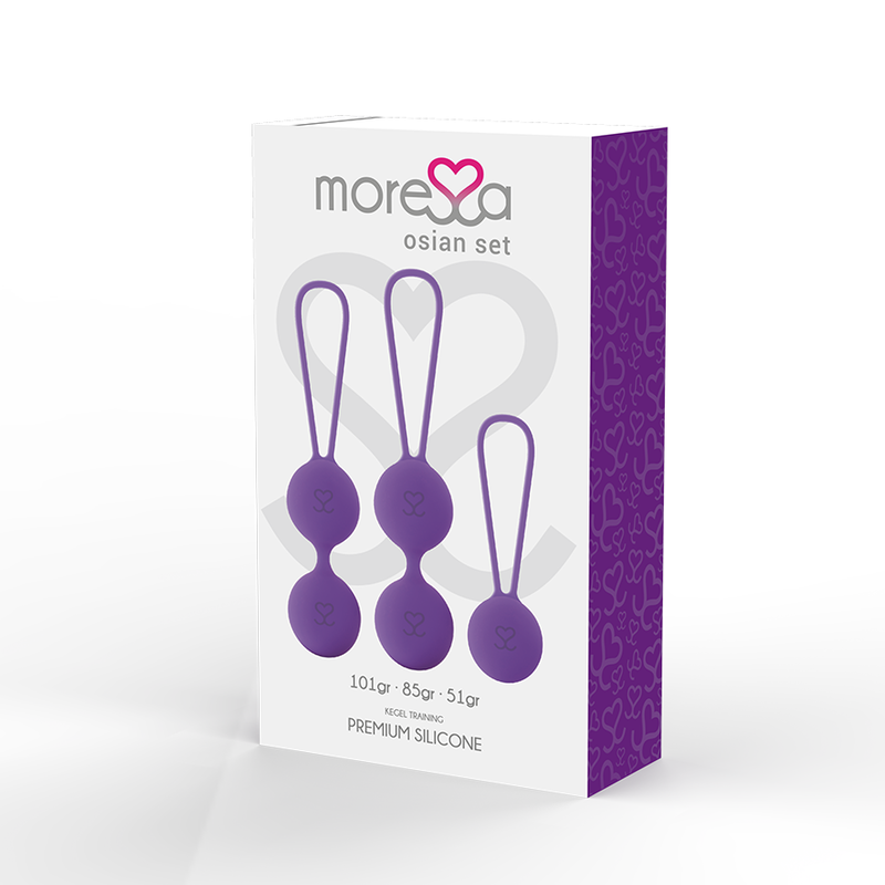 NOVA GIRL sextoys : lot de 3 boules de Kegel 51,85 et 101 G violet